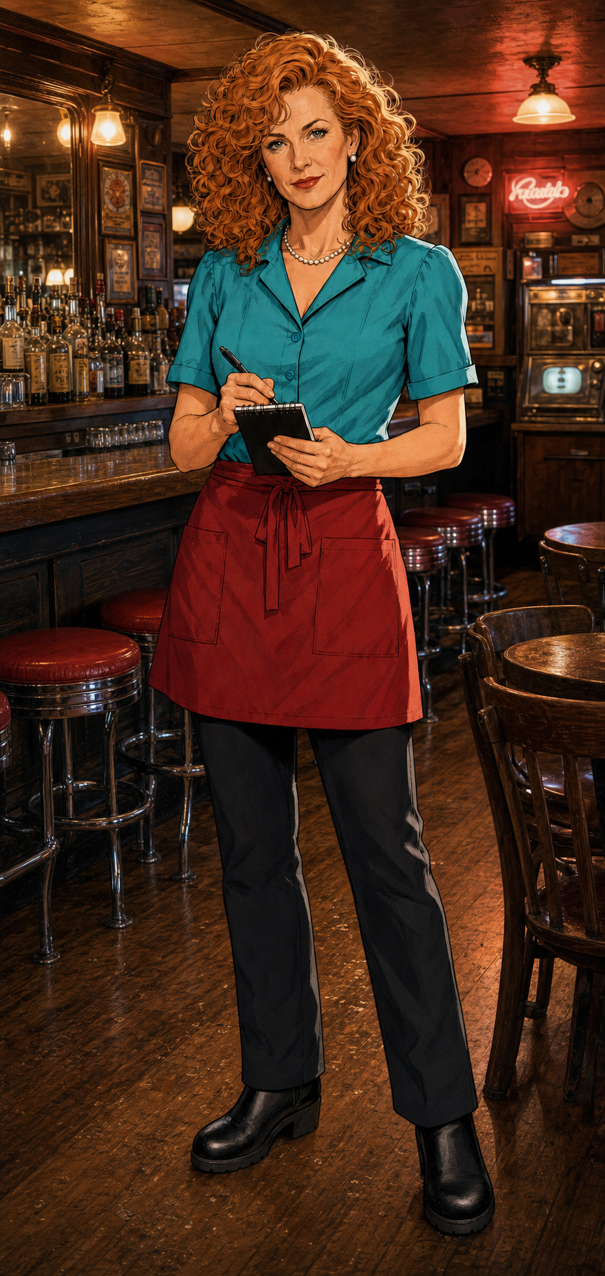 Archived Heather Alvarez portrait in Randy's Tavern.